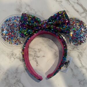 Disney Multicolor Sequin Bow Headband
